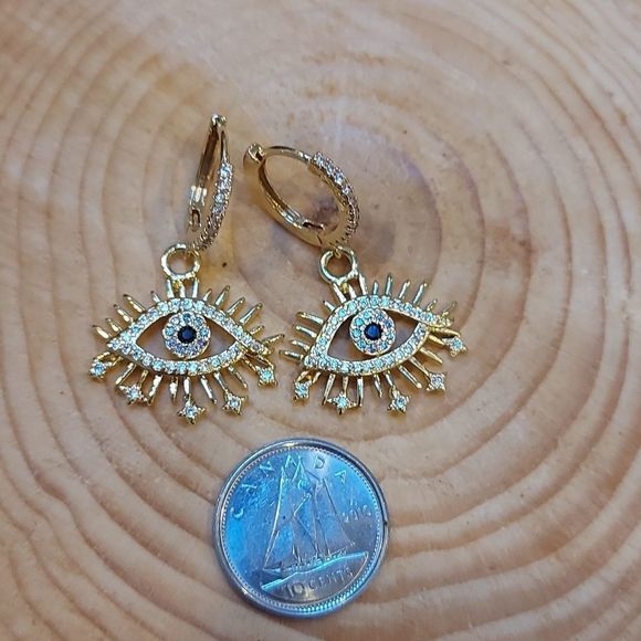 Mandala "Evil eye" warding earrings - Picture 2 of 3